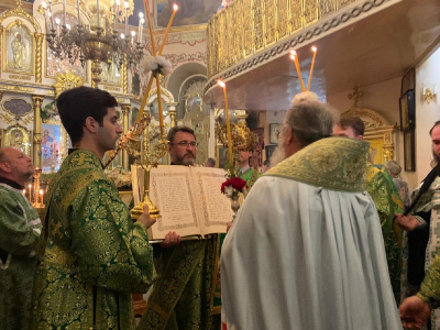 6 июля Митрополит Кирилл совершил всенощное бдение в Иоанно-Предтеченском кафедральном соборе
