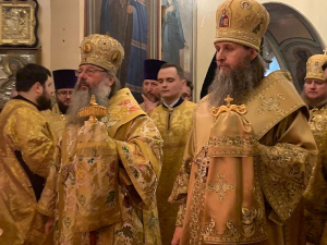 Митрополит Кирилл, митрополит Даниил и архиепископ Каллистрат совершили всенощное бдение