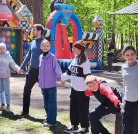 Встреча детишек, педагогов и родителей воскресной школы в парке «Академический»