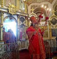 27 мая в день отдания Пасхи митрополит Кирилл совершил Божественную литургию