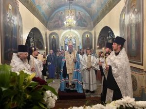 23 августа 2025 года, в канун воскресного дня, митрополит Екатеринбургский и Верхотурский Евгений совершил всенощное бдение