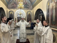 В день Отдания праздника Вознесения Господня митрополит Евгений совершил Божественную литургию