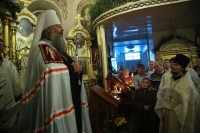 Митрополит Кирилл совершил Божественную литургию и Великую вечерню в нашем соборе