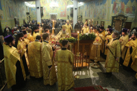 Митрополит Кирилл и епископ Евгений совершили всенощное бдение в Свято-Троицком кафедральном соборе